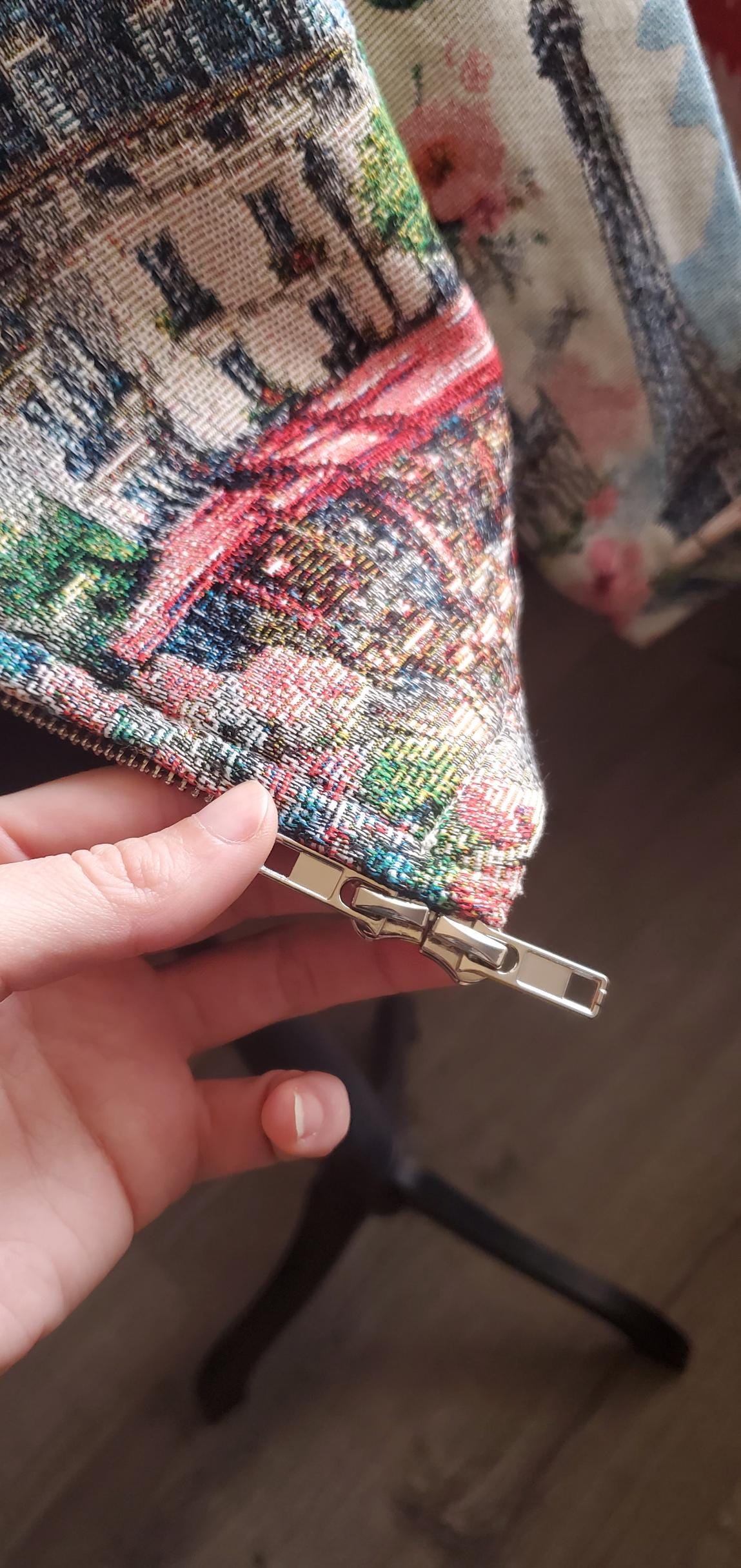 Women's Jacket Tapestry Floral Cotton Blend Cottagecore